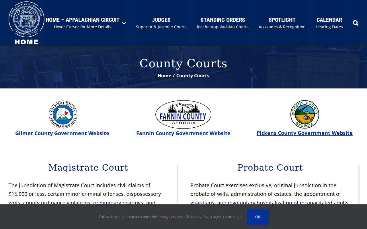 Fannin County court docket contacts for Probate and Magistrate courts